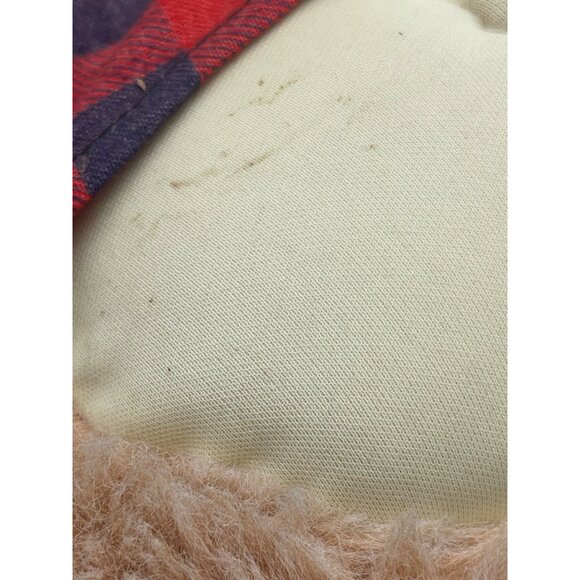 Vintage 1983 Xavier Roberts Original Farrell Furskin Plush Bear 22" plaid bow ti - Picture 8 of 11